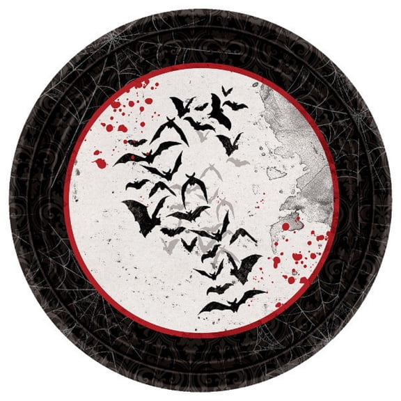 Dark Manor Haunted House Carnival Halloween Party 7" Paper Dessert Plates