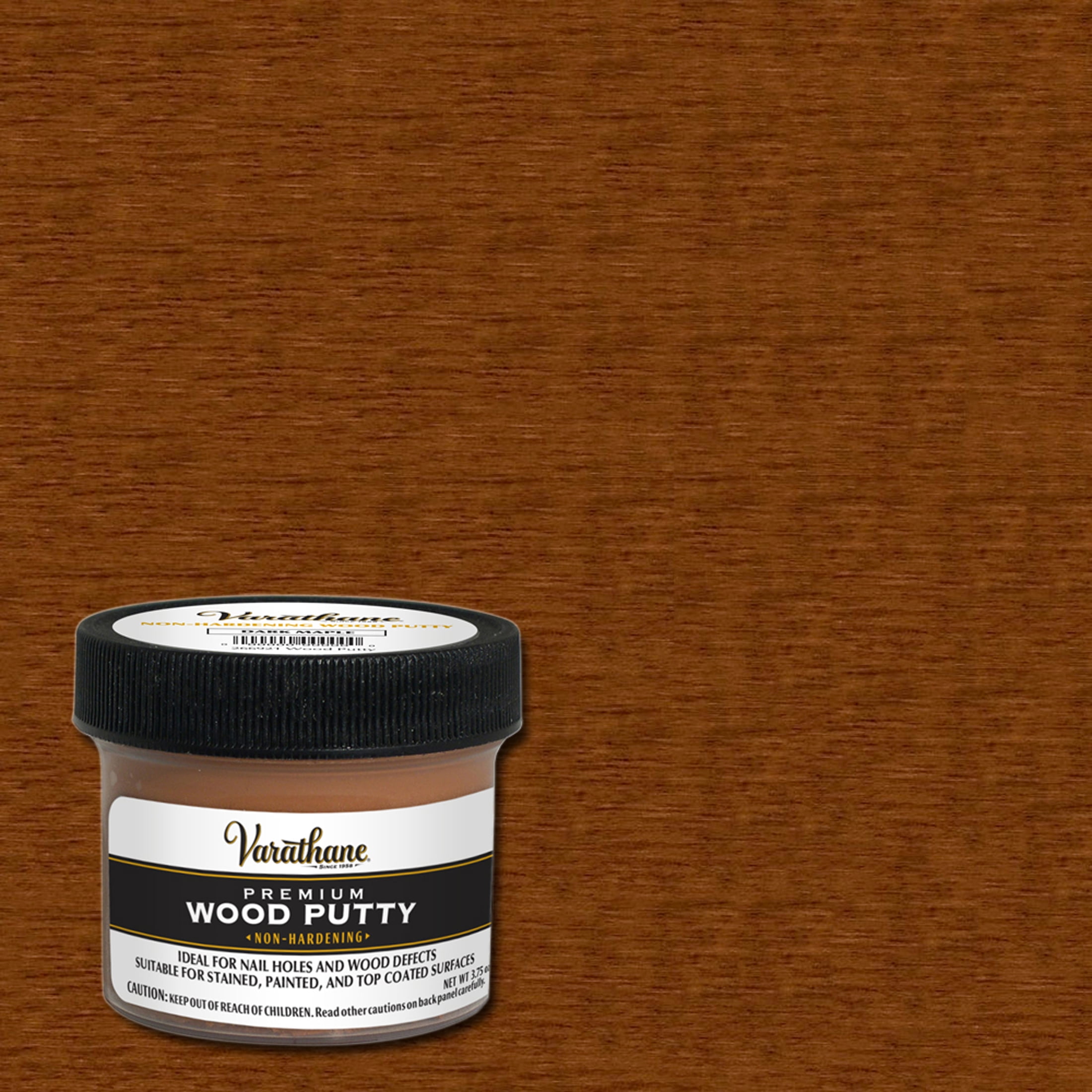 6 Pack, Dark Maple, Varathane Premium Wood Putty-223251, 3.75 oz Jar