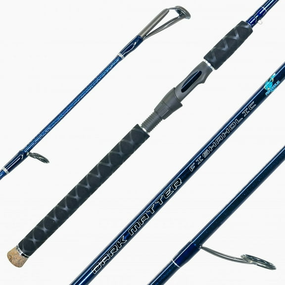 Dark Matter Fishaholic Inshore Spinning Rods Blue 7'6"
