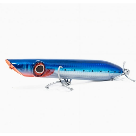 Dark Matter Pencil Popper Lure - Blue/Silver - 6" - 7/8oz