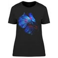 thumbnail image 1 of Dark Metallic Colors Betta Fish T-Shirt Women -Image by Shutterstock, Female XX-Large, 1 of 2