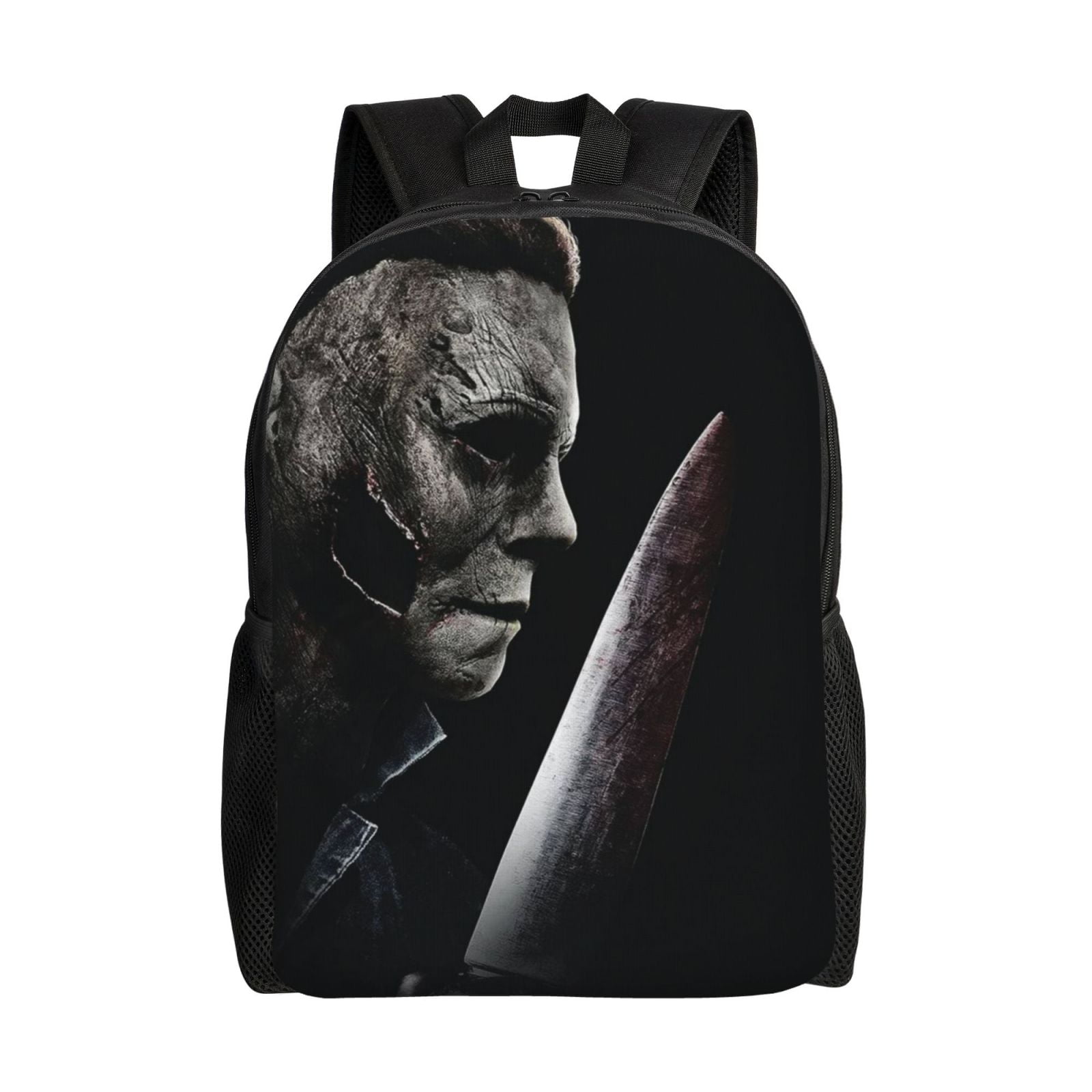 Dark Michael Myers Unisex Backpack Laptop School Bag College Student Satchel Lightweight Basic