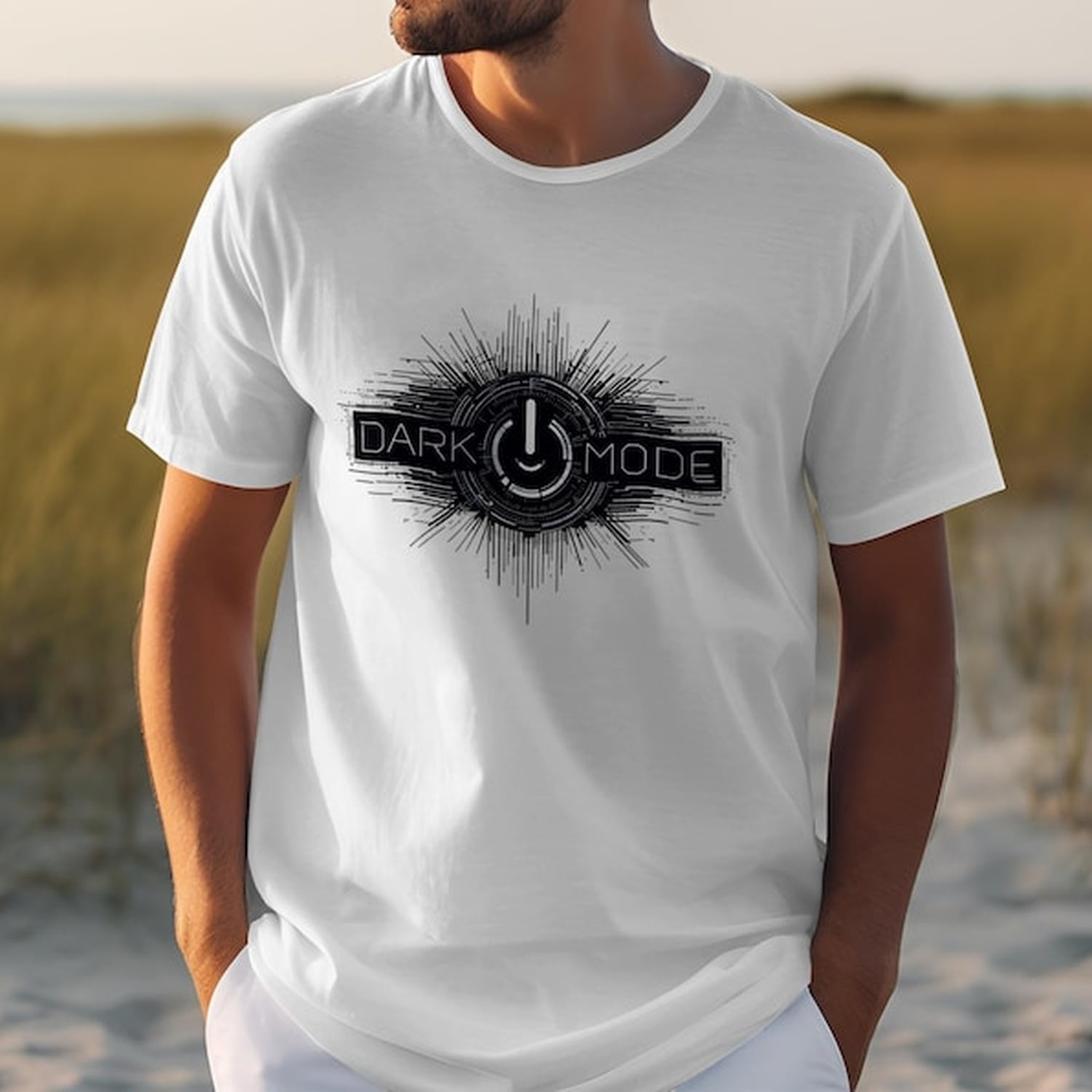 Photo inspiration: Fresh Look at Dark Mode Power Button Graphic T S1Hirt Tech Lover Gift