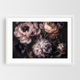 thumbnail image 1 of Dark Moody Floral Baroque Smoke Pink - Painting Floral Flowers Botanical Vintage Modern Art Pastel Nature White Framed Wall Art Print 12 x 18 inches, 1 of 3