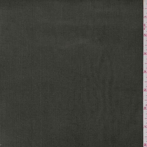 Dark Moss Green Stretch Corduroy, Fabric By the Yard