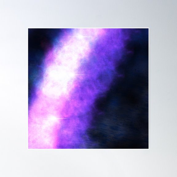 Dark Nebula Poster Wall Art, Modern Wall Decor, 16x16 UNFRAMED