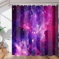thumbnail image 1 of Dark Nebula Shower Curtain Fabric Shower Curtain Set with 12 Hooks Waterproof 72 * 72 Inches for Bathroom Beach Caravan Hotel, 1 of 6