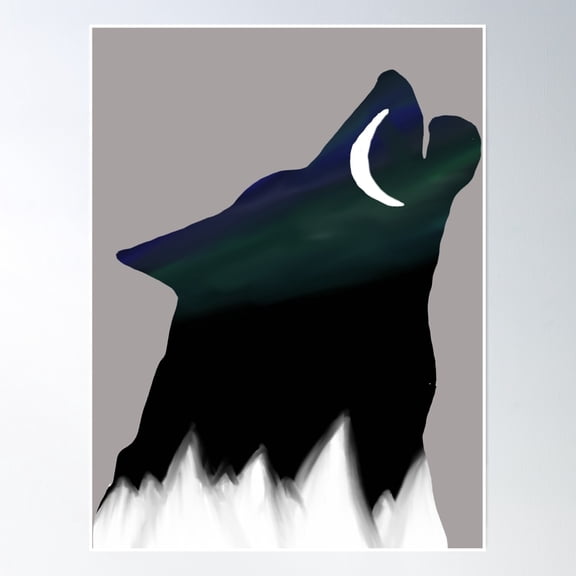Dark Night Poster Wall Art, Modern Wall Decor, 24x36 UNFRAMED