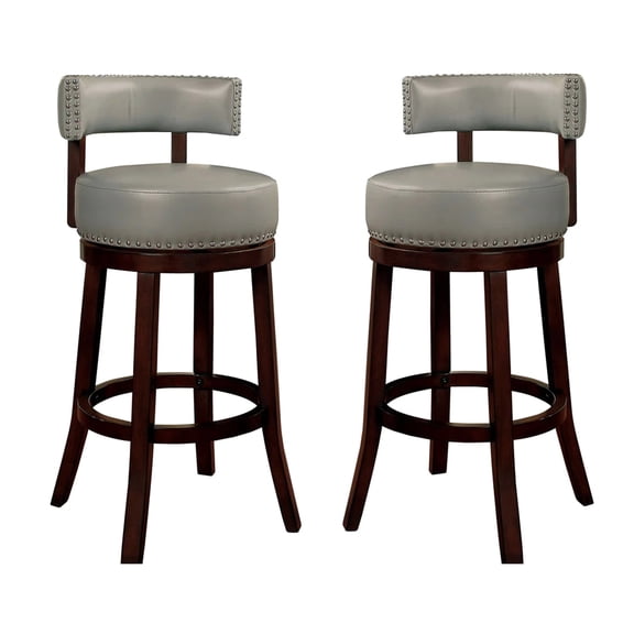 Dark Oak 30" Bar Stool with Trim / Elegant Dining Piece
