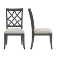 thumbnail image 1 of Dark Oak Finish + Rubber Wood Frame / 2 Dining Chairs for Various Occasions, 1 of 6