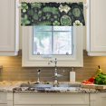 thumbnail image 1 of Dark Patrick's Day Decoration Curtain Valances Farmhouse Design Window Treatment Decor Blackout Rod Pocket for Windows Living Room Kitchen 54" x 18", 1 of 5