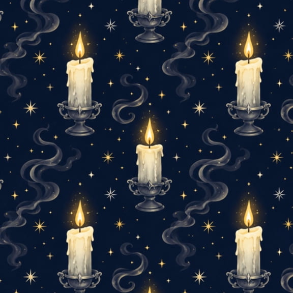 Dark Peel and Stick Wallpaper Lit Candle Ornate Metal Candle Holder Warm Glowing Flame Wall Mural 23.6in x 9.8ft Self Adhesive Removable Wall Paper Renter Friendly Wallpaper for Bedroom