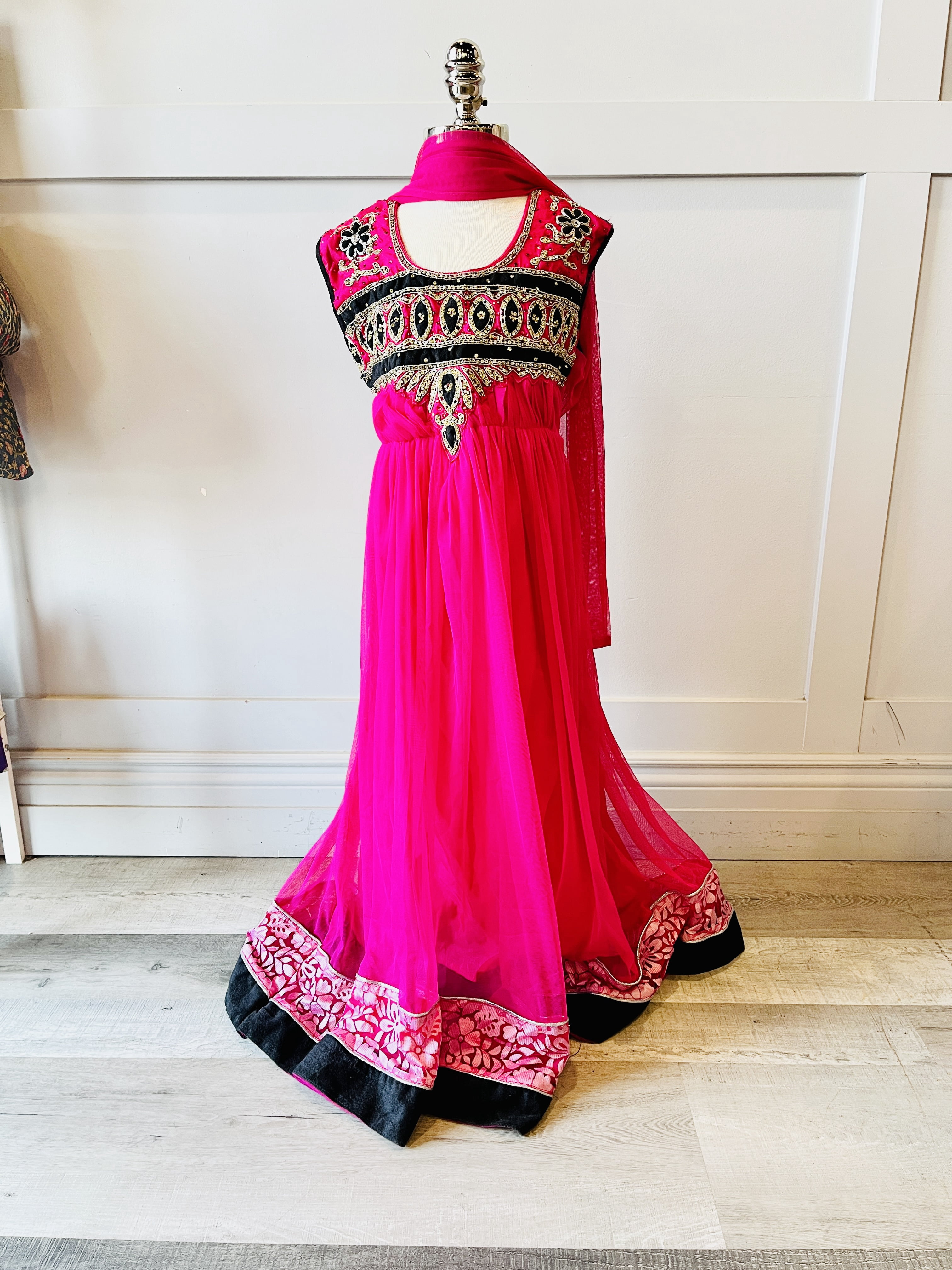 anarkali dress for birthday Dusty and Pastel Sky Long Anarkali Gown for Festival and Party for Dusty / 42 main image 1