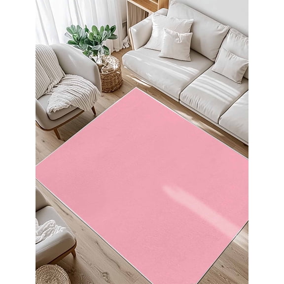 Dark Pink Area Rug for Bedroom 4x6 Ft Solid Color Super Soft fuzzy Throw Rug Non-Slip Fluffy Plush Indoor Floor Carpet for Living Room Nursery Home Decor