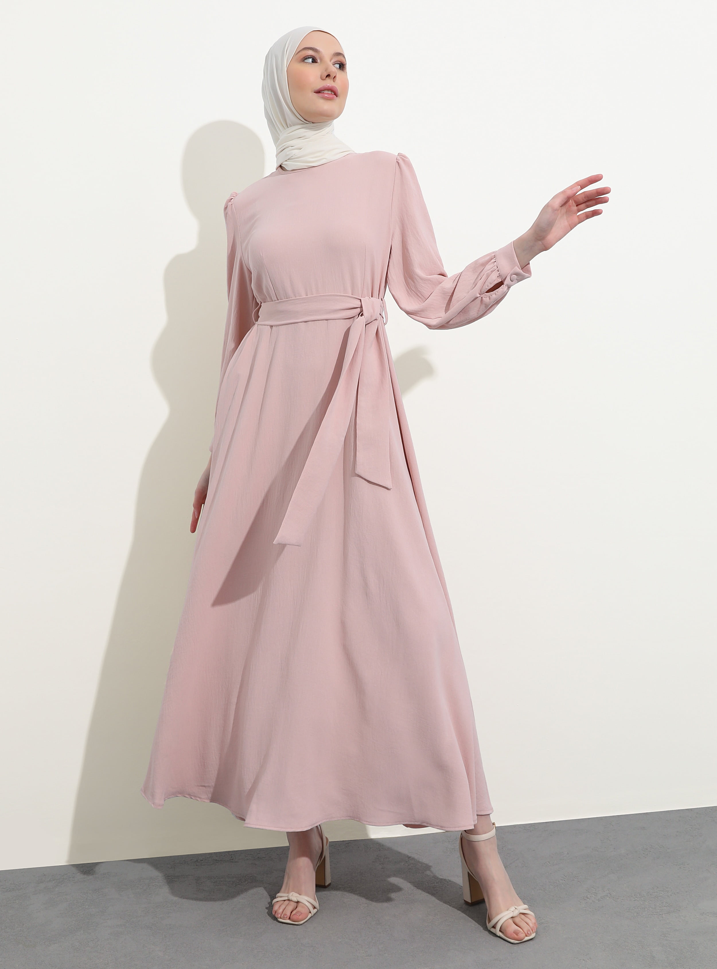 Dark Pink - Crew neck - Unlined - Modest Dress - Refka - Walmart.com
