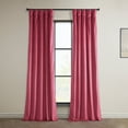 thumbnail image 1 of Half Price Drapes Dark Pink Heritage Plush Velvet Room Darkening Curtains (1 Panel), 50W X 120L, 1 of 12