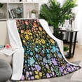thumbnail image 1 of Dark Pioneer Flower Pattern Blanket,Comfortable Soft Flannel Throw Blanket,All Season,Warm Lightweight Blankets for Sofa Bed Couch Living Room Chair,50"x60", 1 of 4