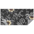 thumbnail image 1 of Dark Pioneer Flower Pattern Rectangle Tablecloth 60"x120",Waterproof Polyester Rectangle Table Cloth, Wipeable Spillproof Polyester Tablecloth for Dining, Camping, Indoor and Outdoor, 1 of 6