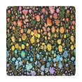 thumbnail image 1 of Dark Pioneer Flower Pattern Square Fitted Tablecloth with Elastic Edge,Square Table Cover,Washable Elastic Table Cover for Home Kitchen Party Decor 34"x34", 1 of 6