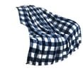 thumbnail image 1 of Dark Plaid Plush Cover Blanket, 40"X51" Soft and Comfortable Flannel Blanket, Christmas Decoration for Everyday Use, Suitable for Sofa Bed, 1 of 6