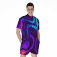 thumbnail image 1 of Dark Psychedelic Trippy Short Sleeve Men'S Rompers Casual Summer Jumpsuits Outfit, 1 of 4