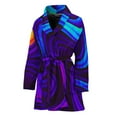 thumbnail image 1 of Dark Psychedelic Trippy Women Bathrobe One Size Univeral Fits Fashion Lightweight Plush Fleece Long Robe For Women, 1 of 3