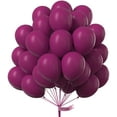 thumbnail image 1 of Dark Purple Balloons 50 pcs 12 Inch Dark Magenta Plum Latex Helium Balloons for Graduation Baby Shower Gender Reveal Wedding Butterfly Halloween Birthday Party Decorations Purple-F13, 1 of 12
