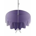 thumbnail image 1 of Dark Purple Grey Ombre Outdoor Tablecloth with Umbrella Hole, Modern Abstract Art Gradient Spillproof Waterproof Outdoor Table Cover, Patio Tablecloths for Party/Garden/Picnic, Round 60 inch, 1 of 9