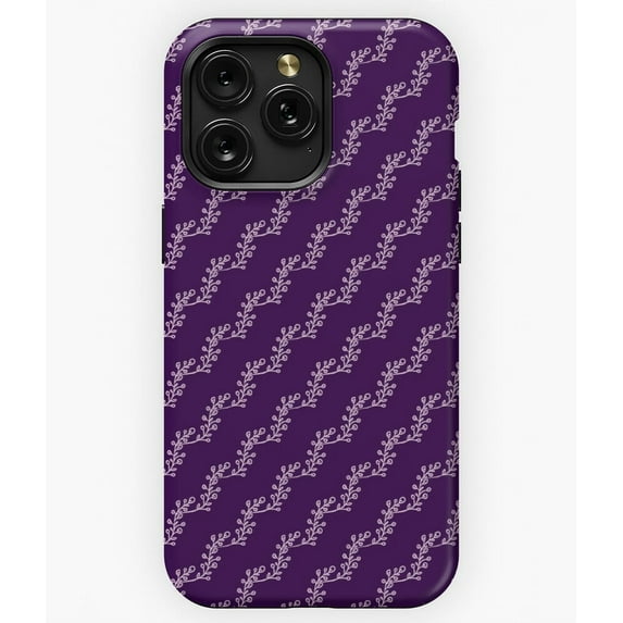 Dark Purple Lilac Flowers M1742 Phone Case for iPhone 17 16 15 14 13 12 11 Pro Max