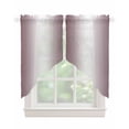 thumbnail image 1 of Dark Purple Ombre Swag Valances for Windows, Modern Gradient Abstract Art Rod Pocket Sheer Valances for Large Windows, Swag Toppers Light Filtering for Kitchen Living Room 2 Panels 36''x45'', 1 of 6