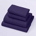 thumbnail image 1 of Dark Purple SoftStretch Sheets, Queen, Purple Mattress Sheets, Bamboo Sheets, Moisture-Wicking, Deep Purple, 1 of 5