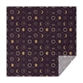 thumbnail image 1 of Dark Purple Sun Moon Star Pattern Square Tablecloth,Waterproof Square Table Cover,Wipeable Spillproof Washable Table Cover for Home Kitchen Party Decor 42"X42"(107x107cm), 1 of 6