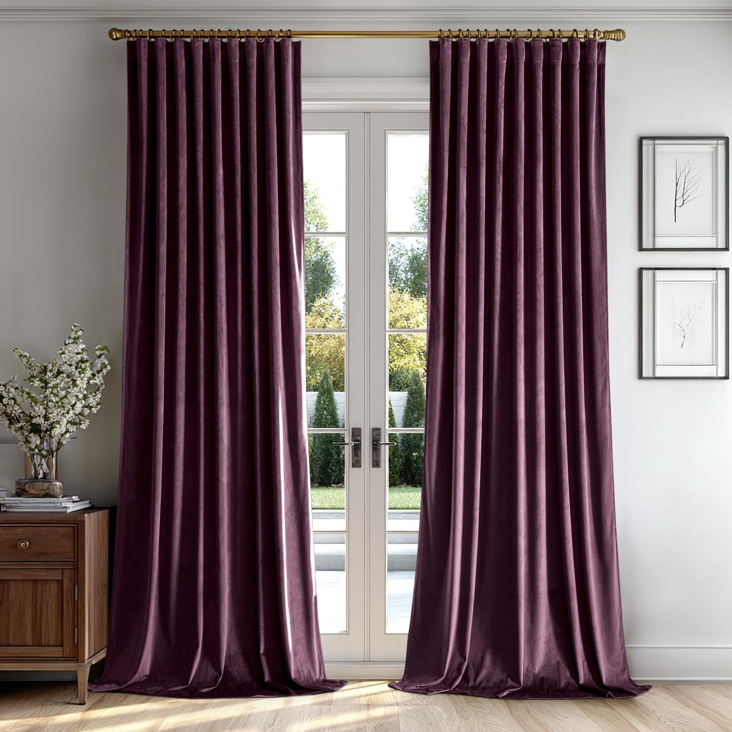 Cozy Thermal Velvet Blackout Curtain – Soft, Durable, 140x290 Cm, Choose From 12 Colors