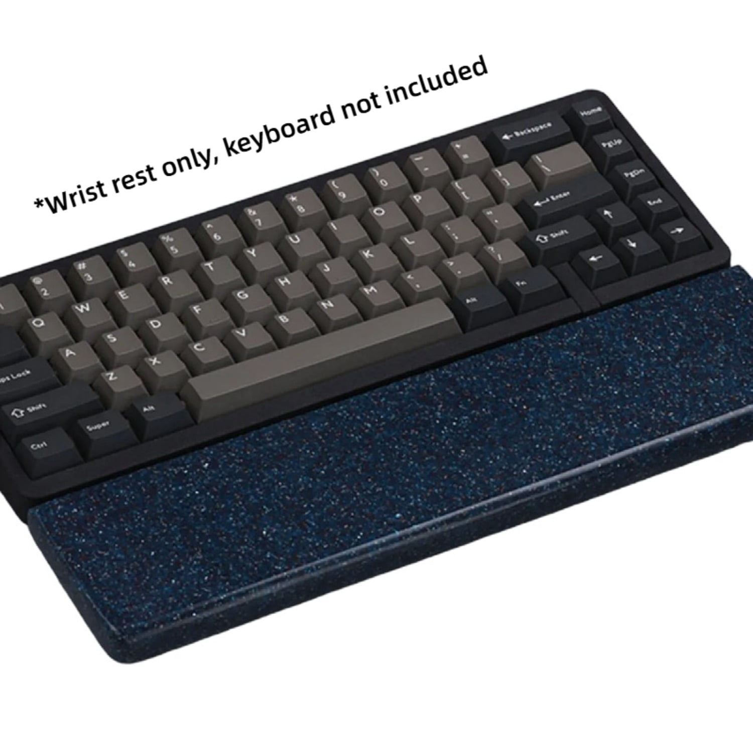 Dark Quartz Wrist Rest for Mechanical Keyboard, Ergonomic Hand Rest Pad with Unique Pattern, Comfortable Keyboard Palm Rest