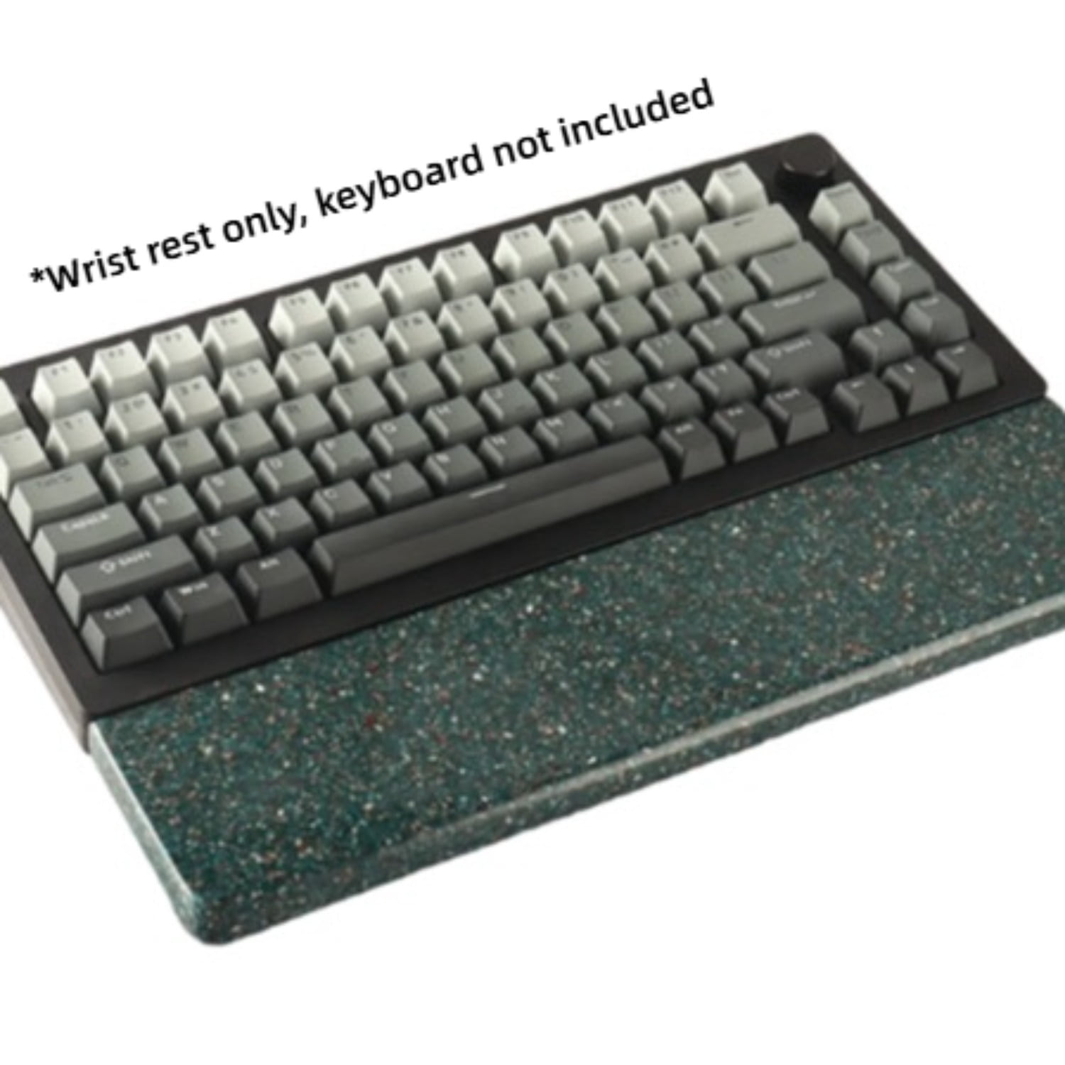 Dark Quartz Wrist Rest for Mechanical Keyboard, Ergonomic Hand Rest Pad with Unique Pattern, Comfortable Keyboard Palm Rest