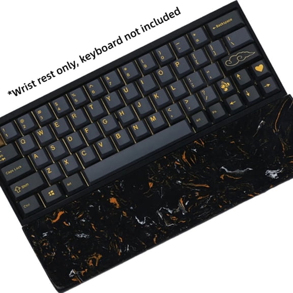 Dark Quartz Wrist Rest for Mechanical Keyboard, Ergonomic Hand Rest Pad with Unique Pattern, Comfortable Keyboard Palm Rest