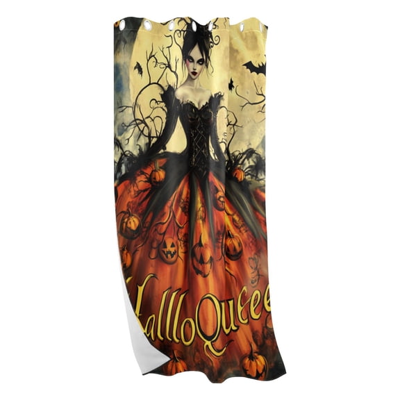 Dark Queen Of Christmas Blackout Curtains for Living Room Bedroom 42W/52W x 84L Insulated Window Drapes 1 Panels