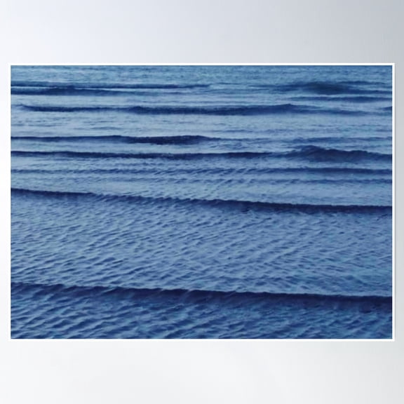 Dark Quiet Ocean Poster Wall Art, Modern Wall Decor, 24x36 UNFRAMED