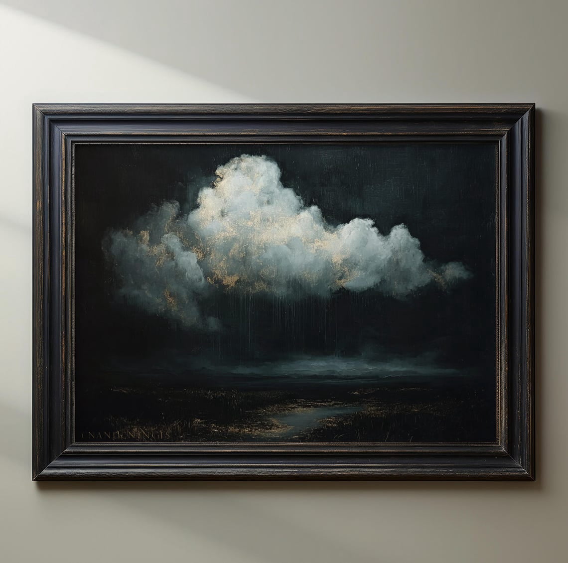 Dark Rain Cloud Academia Depressed Vintage Aesthetic Gothic Goth Witchy ...