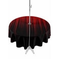 thumbnail image 1 of Dark Red Black Ombre Outdoor Tablecloth - 60 Inch Round Dining Table Cover, Modern Abstract Art Striped Gradient Waterproof Outdoor Table Cloth with Umbrella Hole & Zipper for Picnic/Patio/Party, 1 of 7
