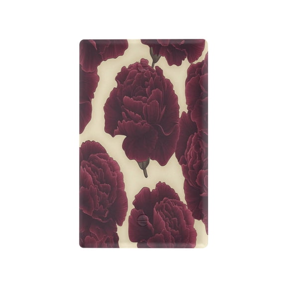 Dark Red Carnations Light Switch Cover Switch Plate Outlet Cover Plug Cover for Electrical Outlet
