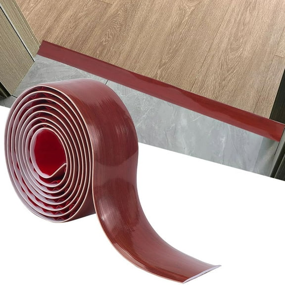 Dark Red Floor Transition Strip Flooring Cover PVC Self Adhesive Floored Transitioning Laminate Land Flat Divider