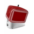thumbnail image 1 of Dark Red Greek Key Toaster Cover 4 Slice, Large Kitchen Appliance Covers, Geometric Greece Ancient Farmhouse Geo Toaster Oven Cover with Loop, Bread Machine Cover Polyester Dust Cover Protection, 1 of 4