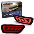 thumbnail image 1 of Dark Red Lens Full LED Rear Bumper Reflector Lights For Jeep WK2 Grand Cherokee, Patriot, Compass, Dodge Journey, Function as Tail/Brake & Sequential Blink Turn Signal, 1 of 9
