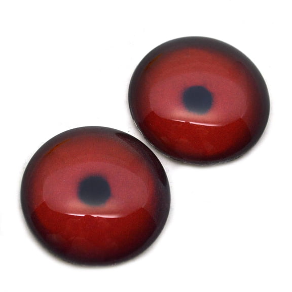 Dark Red Loon Bird Glass Eyes