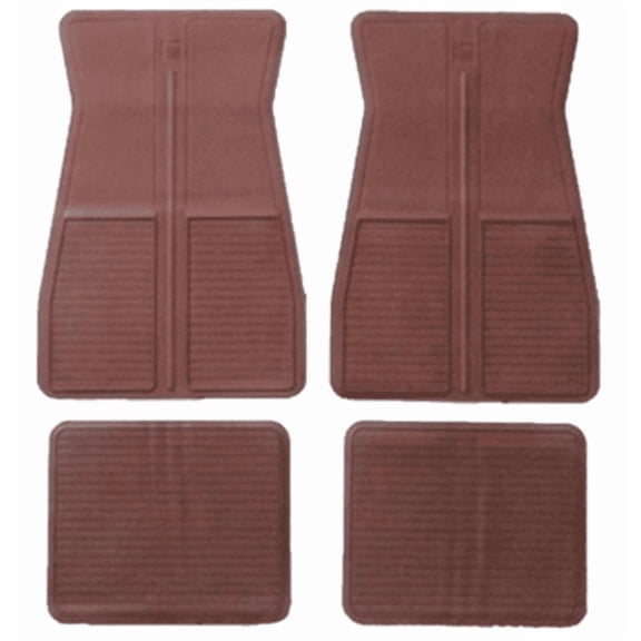 Dark Red Original GM Style Floor Mat Set Camaro Nova Chevelle Impala Monte Carlo
