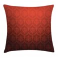 thumbnail image 1 of Dark Red Throw Pillow Cushion Cover, Antique Floral Pattern with Baroque Royal Renaissance Influences and Ombre Effect, Decorative Square Accent Pillow Case, 18 X 18 Inches, Red Black, by Ambesonne, 1 of 2