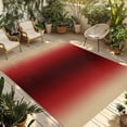 thumbnail image 1 of Dark Red Yellow Ombre Outdoor Rug for Patio/Deck/Porch, Non-Slip Large Area Rug 5 x 8 Ft, Farmhouse Modern Gradient Art Indoor Outdoor Rugs Washable Area Rugs, Reversible Camping Rug Carpet Runner, 1 of 8
