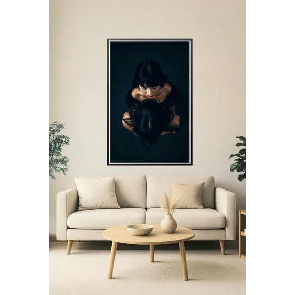 Dark Reflection – Surreal Twin Portrait Photography Poster 【Photo Paper】