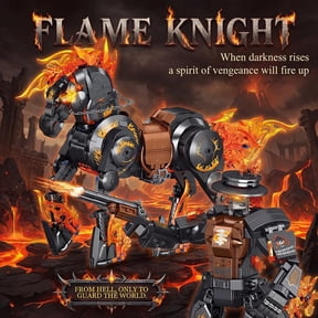 Dark Rider Action Figure Building Kit, 1436pc Ghosts Rider Model with Wild Horse, Movable Joints & Hellfire Details, Adult Building Sets for Film Fans